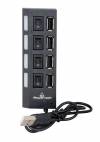 PowerTech USB 2 Hub 4 Θυρών με Διακόπτες On/Off PT-112